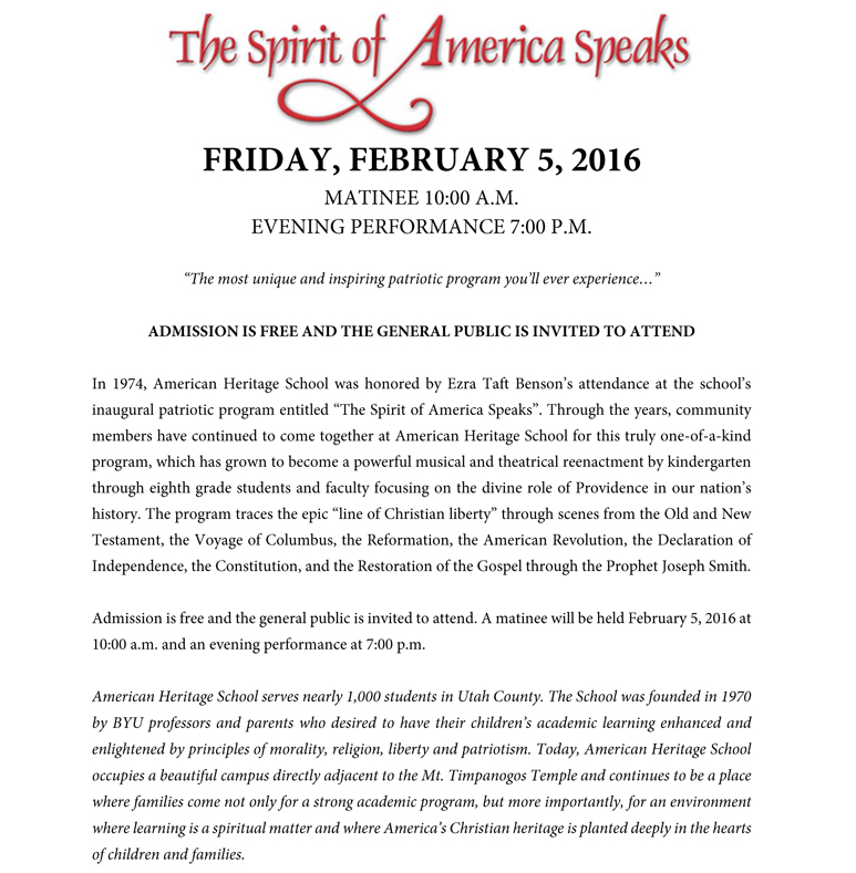 Patriotic Program
